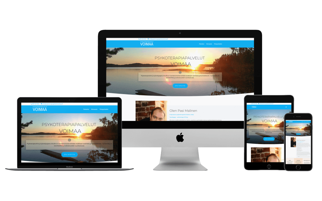 WordPress Kotisivut Yritykselle Psykoterapiapalvelut Voimaa