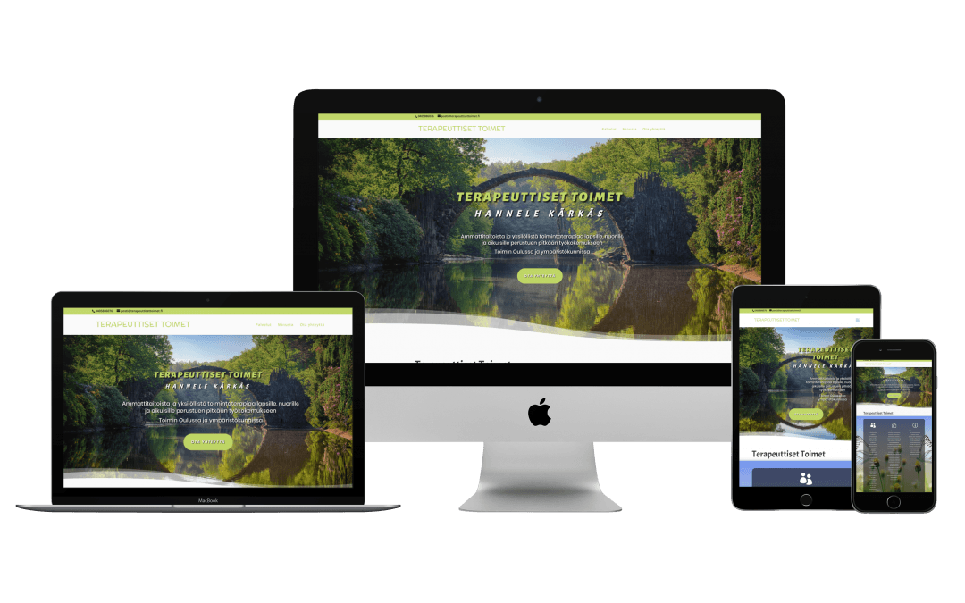 WordPress Kotisivut yritykselle Terapeuttiset Toimet