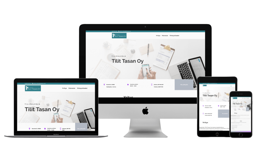 WordPress kotisivut yritykselle Tilit Tasan Oy