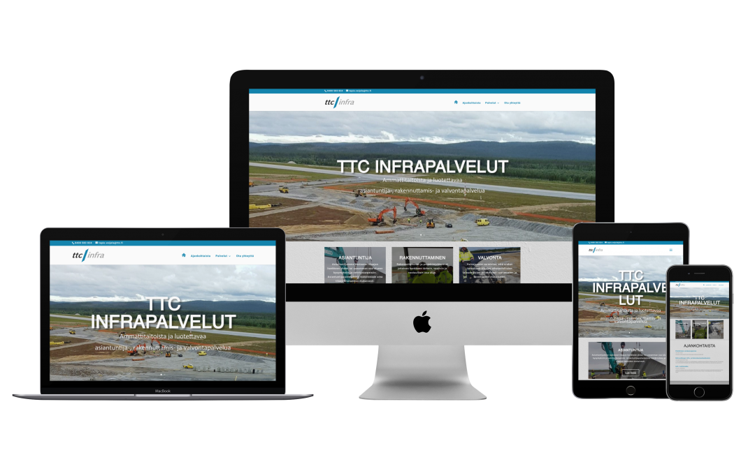 WordPress Kotisivut Yritykselle TTC Infrapalvelut Oy