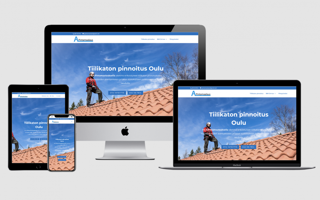 WordPress kotisivut yritykselle A-Pintamaalaus