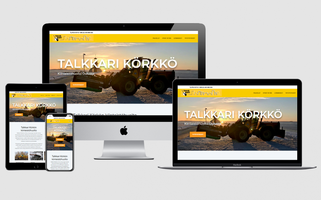 WordPress kotisivut yritykselle Talkkari Körkkö