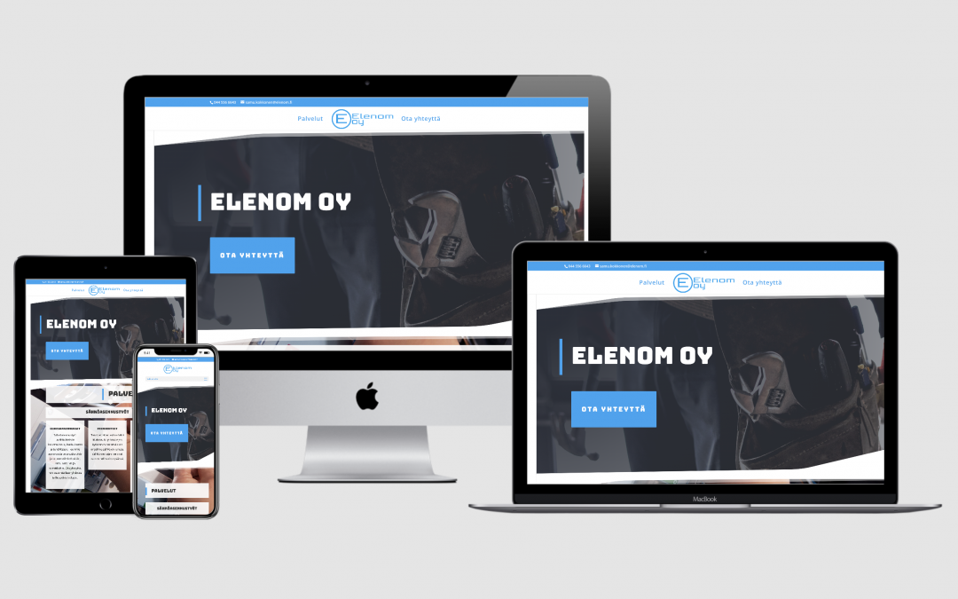 WordPress kotisivut yritykselle Elenom Oy