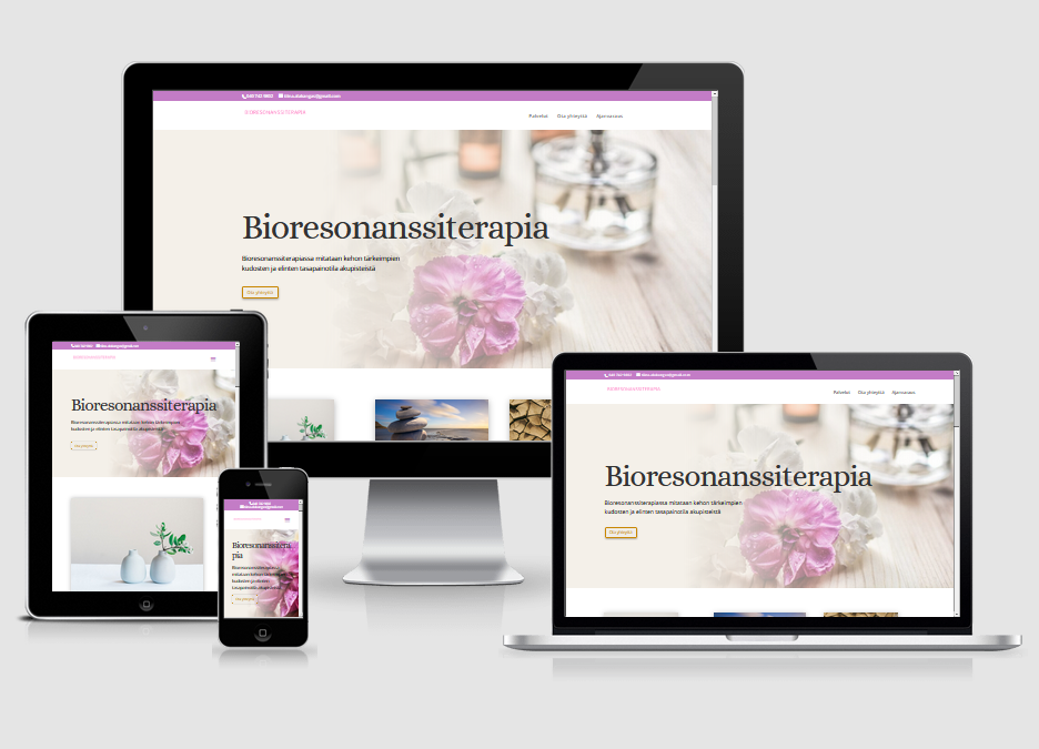 WordPress kotisivut yritykselle Bioresonanssiterapeutti Tiina Alakangas