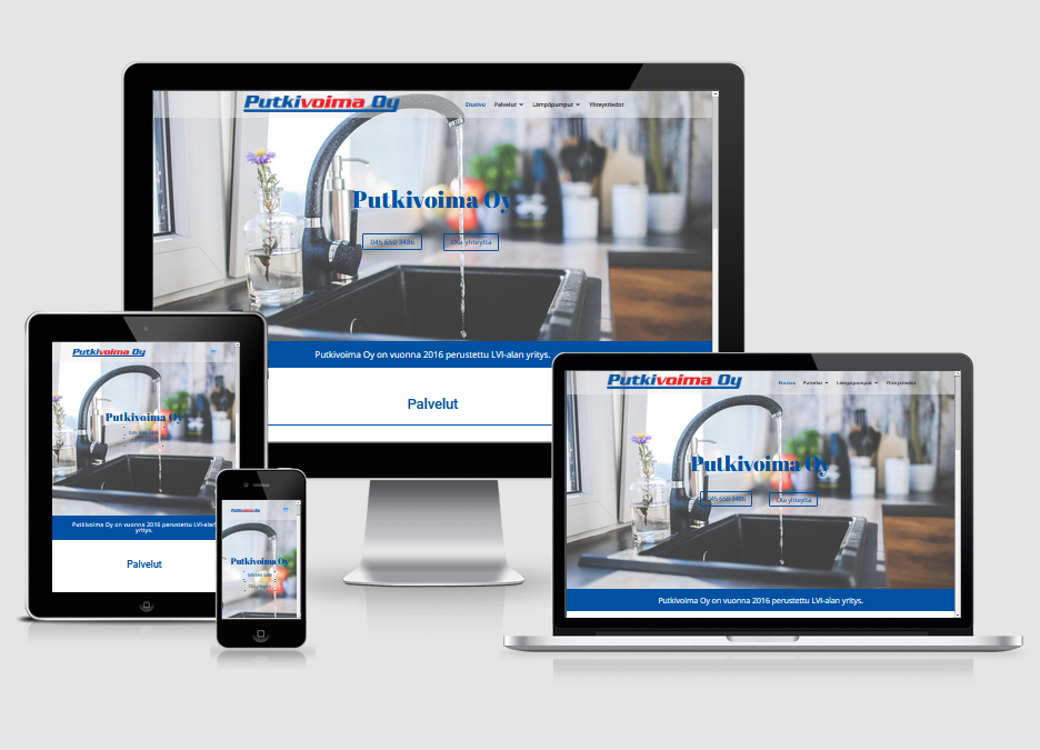 WordPress kotisivut yritykselle Putkivoima Oy