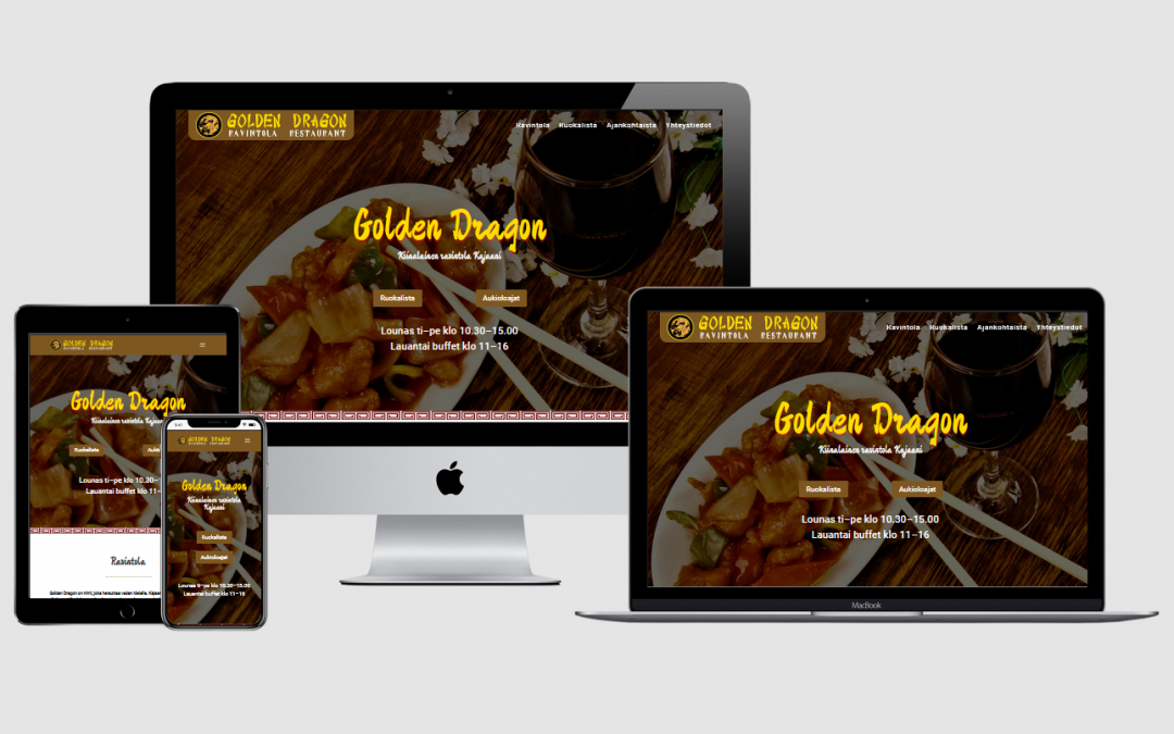 WordPress kotisivut yritykselle Golden Dragon
