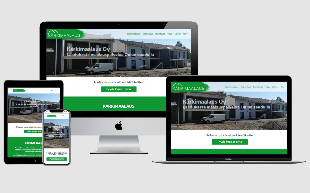 WordPress kotisivut yritykselle Kärkimaalaus Oy