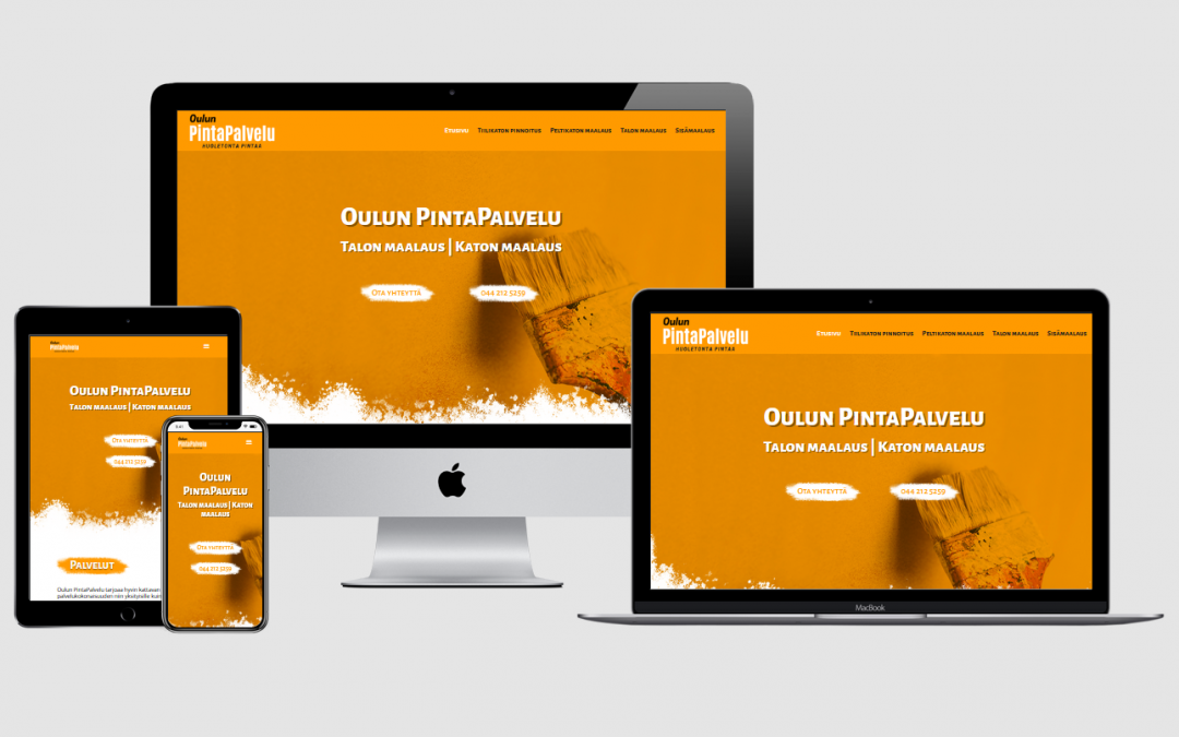 WordPress kotisivut yritykselle Oulun PintaPalvelu Oy