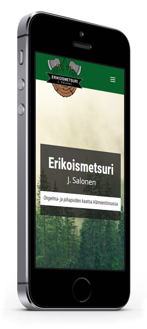 Mobiilioptimointi, kotisivut yritykselle Erikoismetsuri J Salonen toteuttaa Kotisivusi.fi.