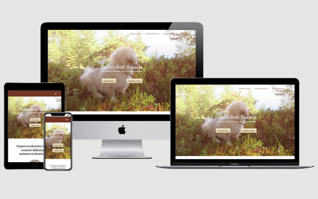 WordPress kotisivut yritykselle Palvelukoti Saarela Oy