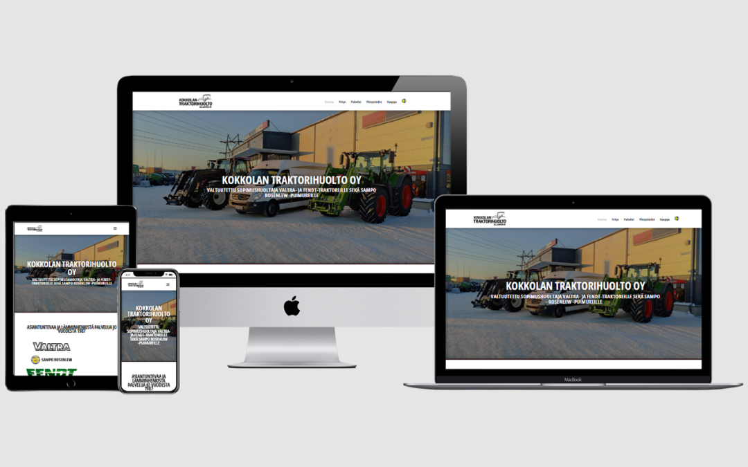WordPress kotisivut yritykselle Kokkolan Traktorihuolto Oy