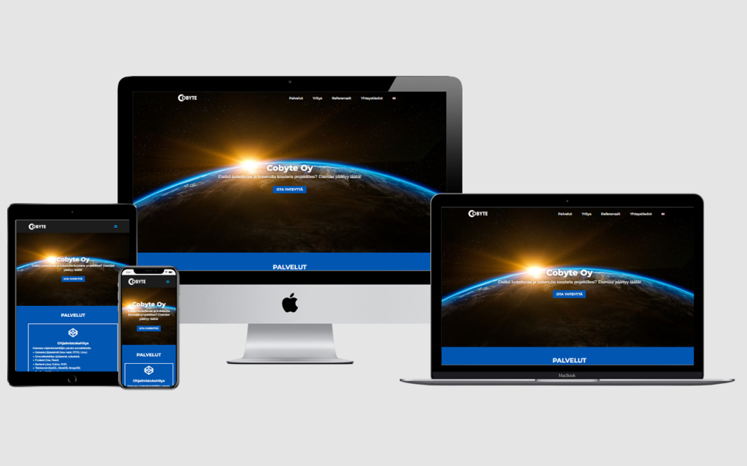 WordPress kotisivut yritykselle Cobyte Oy