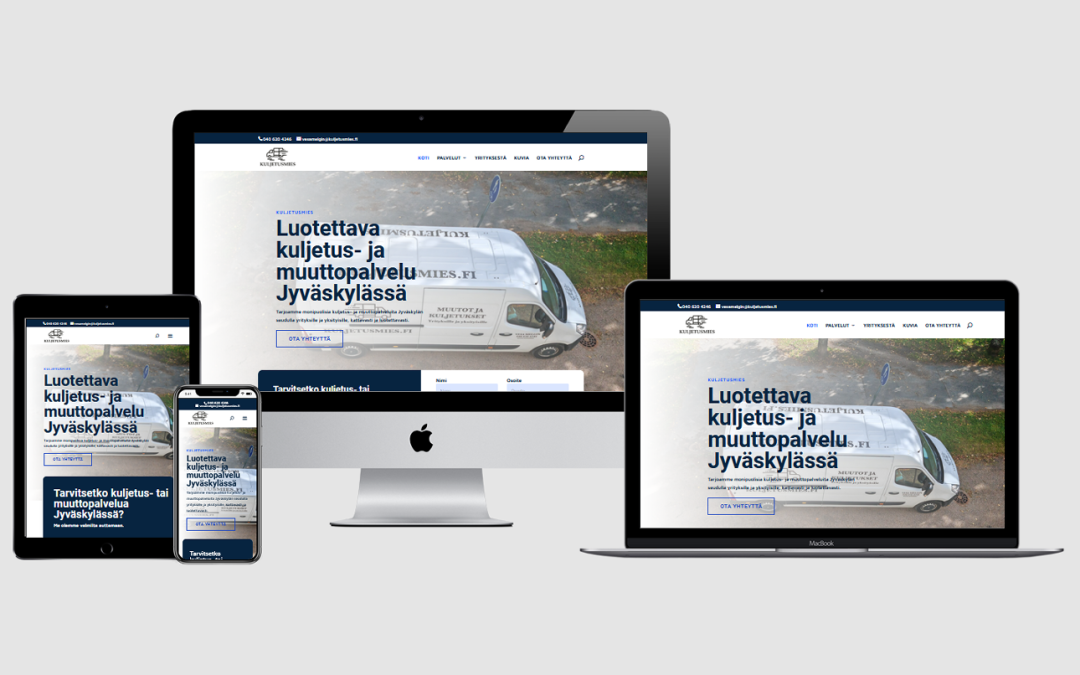 WordPress kotisivut yritykselle Kuljetusmies.fi